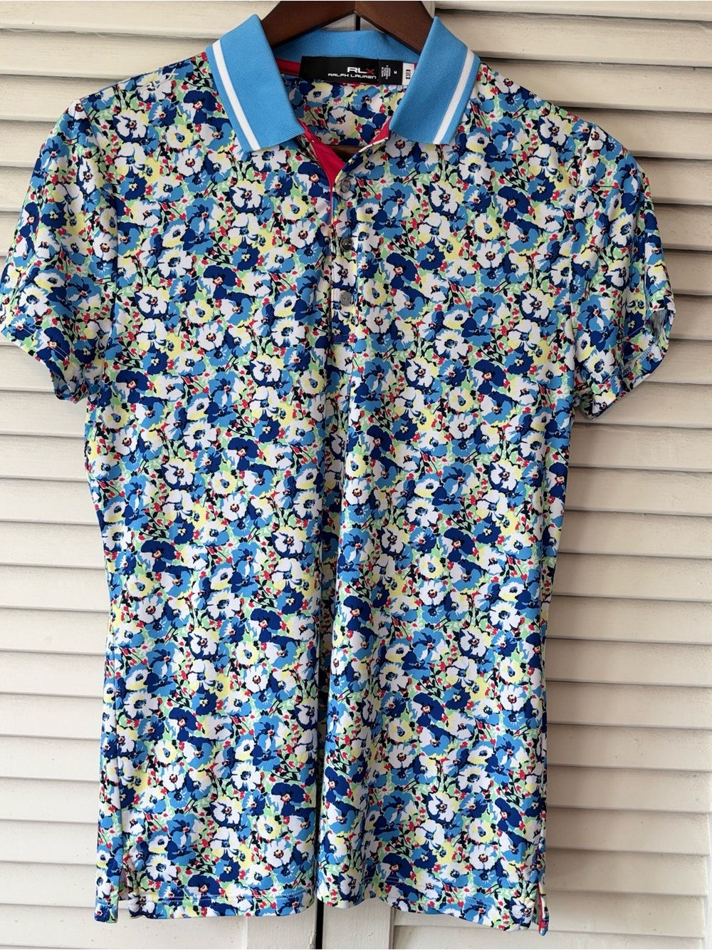 Polo floral short sleeve top